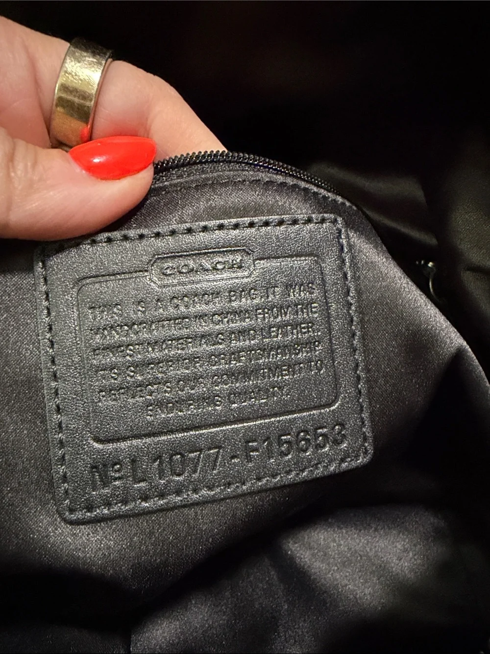 Vintage Coach Carriage Bag